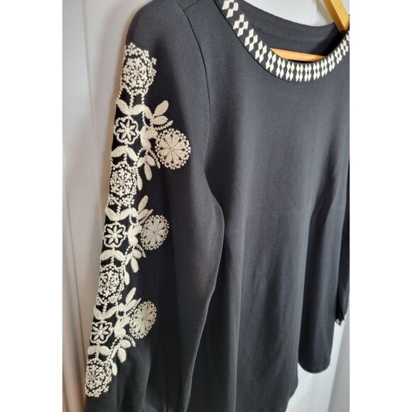 J. Jill Pure Jill Organically Grown Cotton Embroidered Top Size XS - Picture 3 of 6